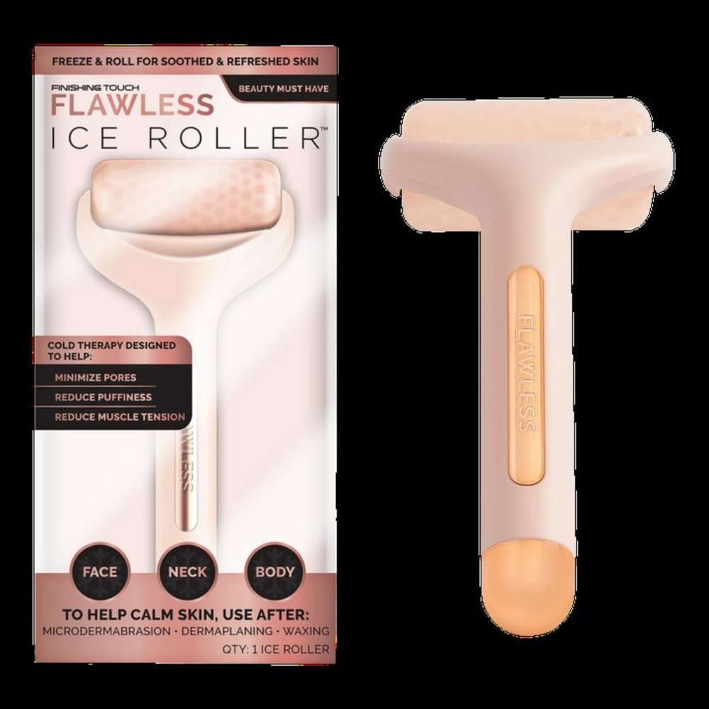 Finishing Touch Flawless Ice Facial Roller Large Size for Face & Body NEW